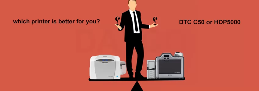 مقایسه کارت پرینتر فارگو C50 با کارت پرینتر فارگو HDP5000