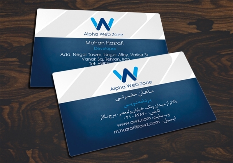 کارت ویزیت pvc - داتکو - 4714