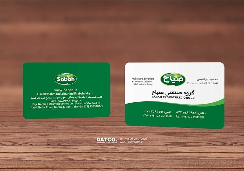 کارت ویزیت pvc - داتکو - 5163