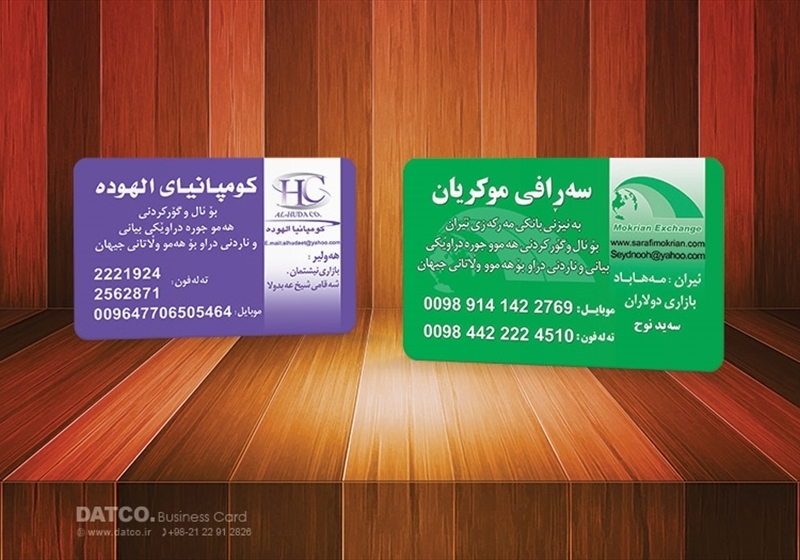 کارت ویزیت pvc - داتکو - 5461