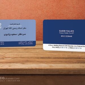 کارت ویزیت pvc - داتکو - 5613