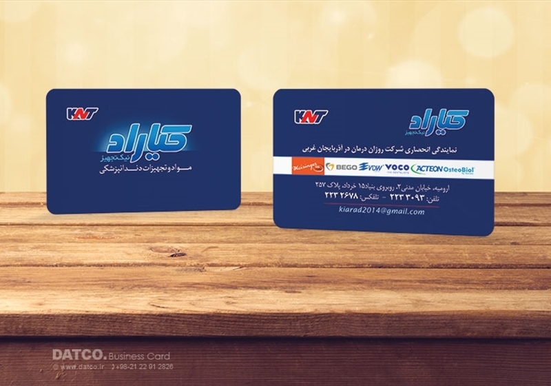 کارت ویزیت pvc - داتکو - 5617