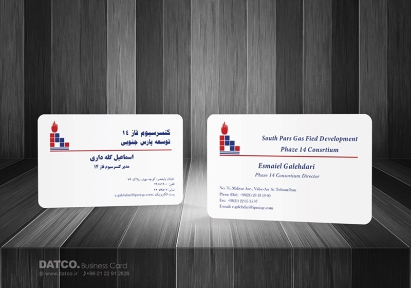 کارت ویزیت pvc - داتکو - 5701