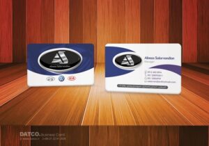 کارت ویزیت pvc - داتکو - 5774