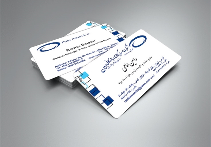 کارت ویزیت pvc - داتکو - 5994