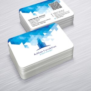 چاپ کارت ویزیت مدیر پروژه ساختمانی