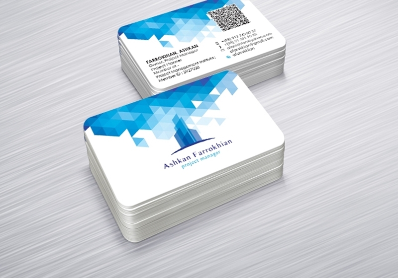 چاپ کارت ویزیت مدیر پروژه ساختمانی