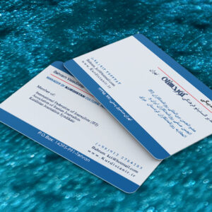 طراحی و چاپ کارت ویزیت مدیر انستیتو فرهنگی کوردستان تهران