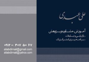 کارت ویزیت pvc - داتکو - 2867