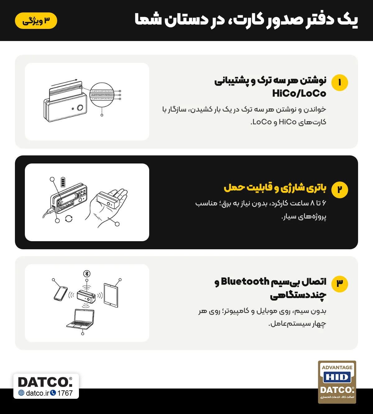 قابلیتهای کارتخوان و انکودر مغناطیسی MSR-X6(BT)
