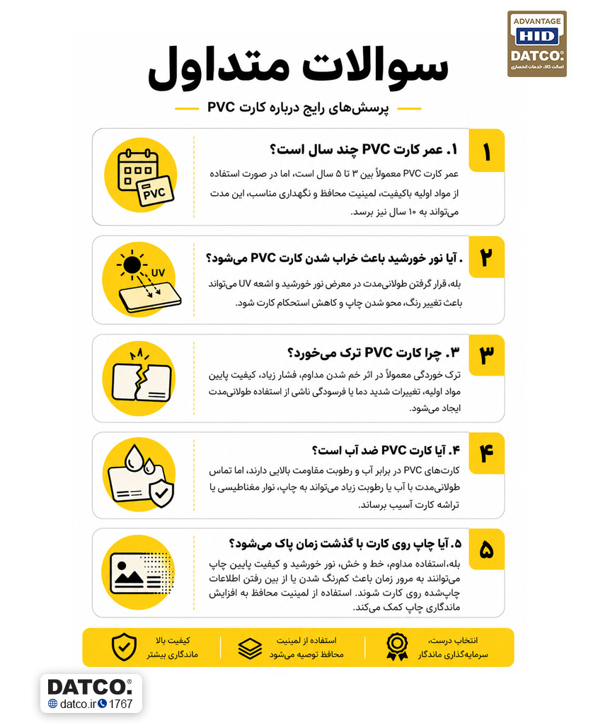 چرا کارت PVC ترک می‌خورد یا لایه‌لایه می‌شود
